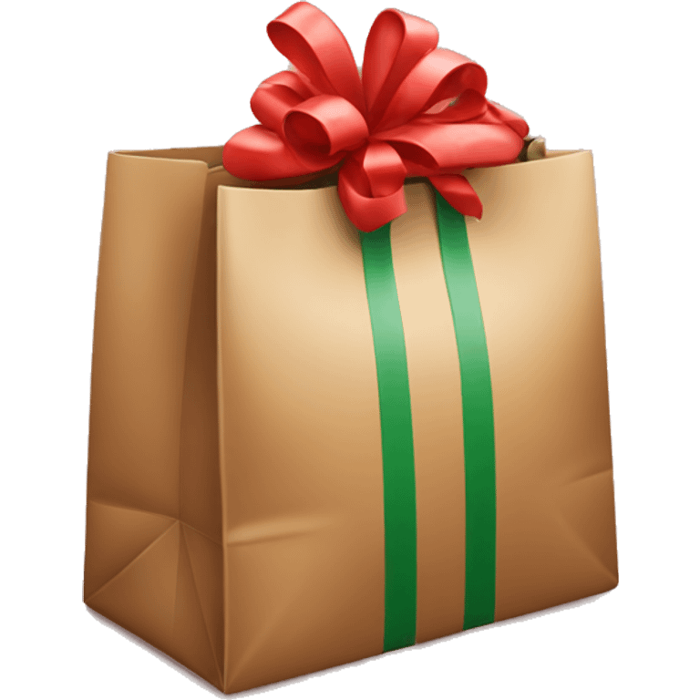 Christmas gift bag emoji