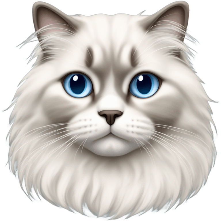 fluffy Ragdoll cat emoji