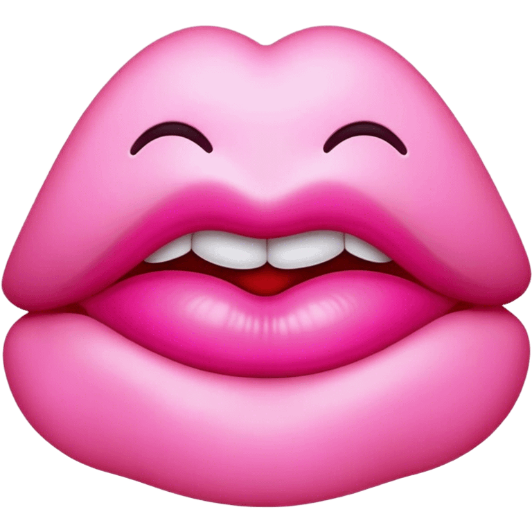 pink kiss emoji  emoji