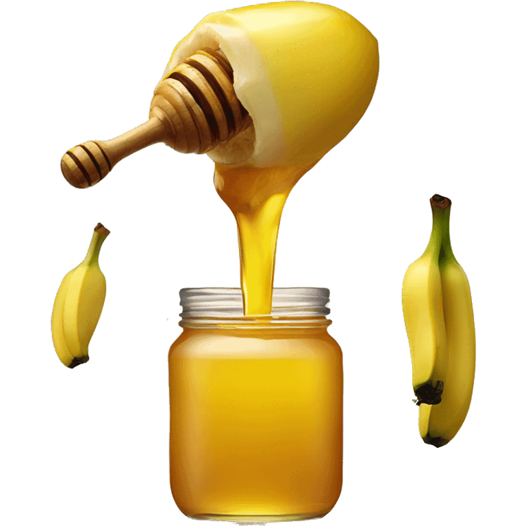 honey dripping from banana emoji