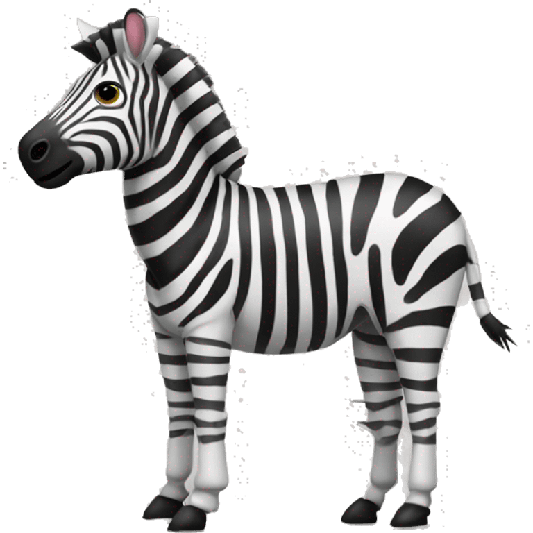 Zebra with pills emoji