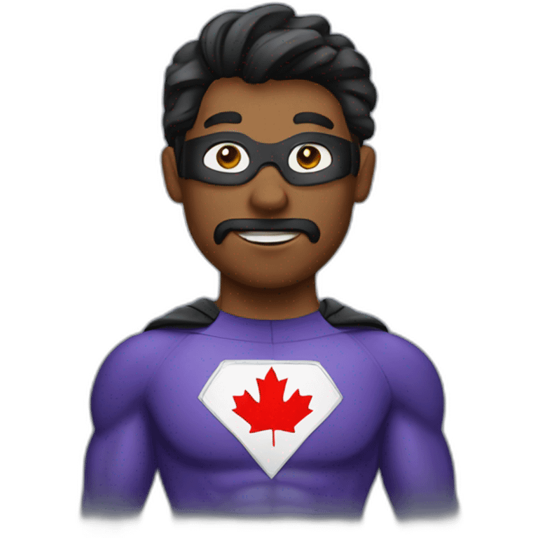 canada man superhero emoji