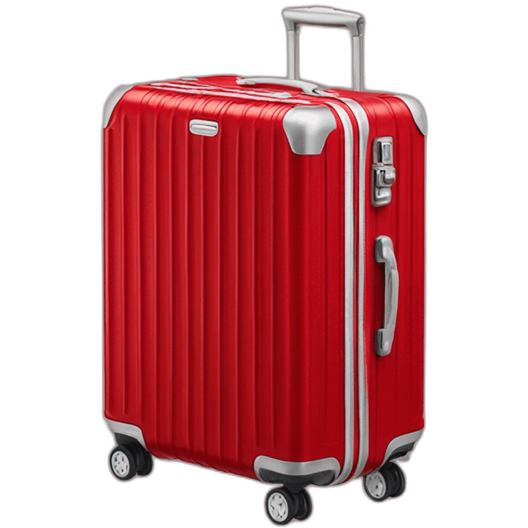 One Rimowa red cabin emoji