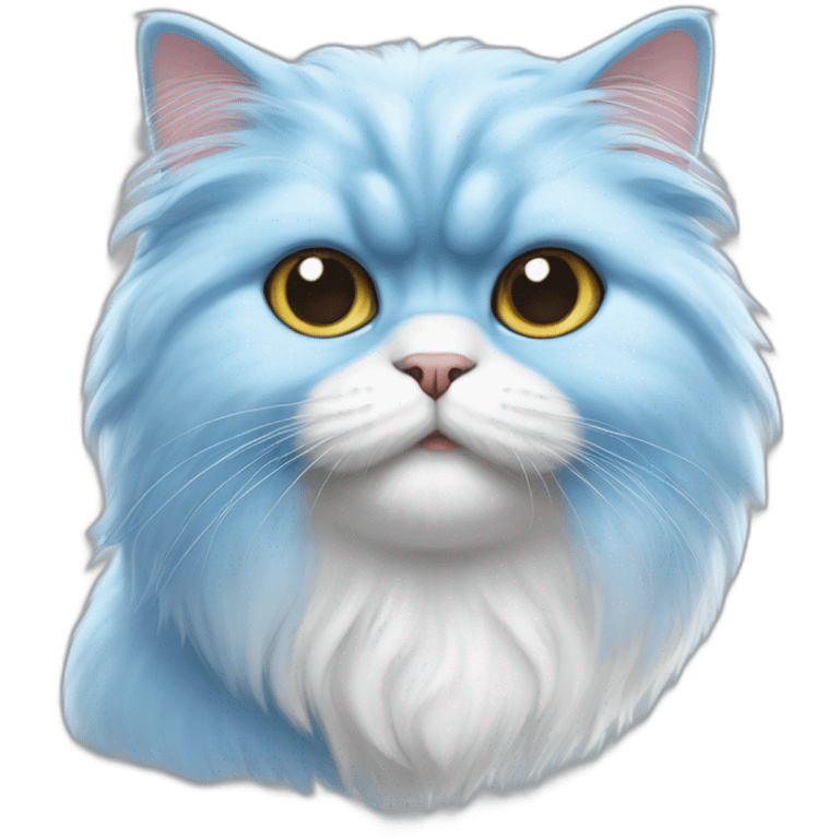 Smurf Persian Cat emoji