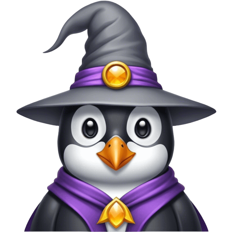 Penguin Wizard emoji