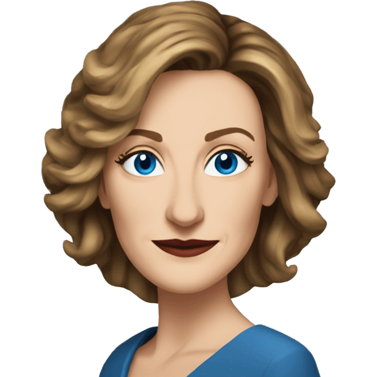 Brenda Strong with blue eyes  emoji