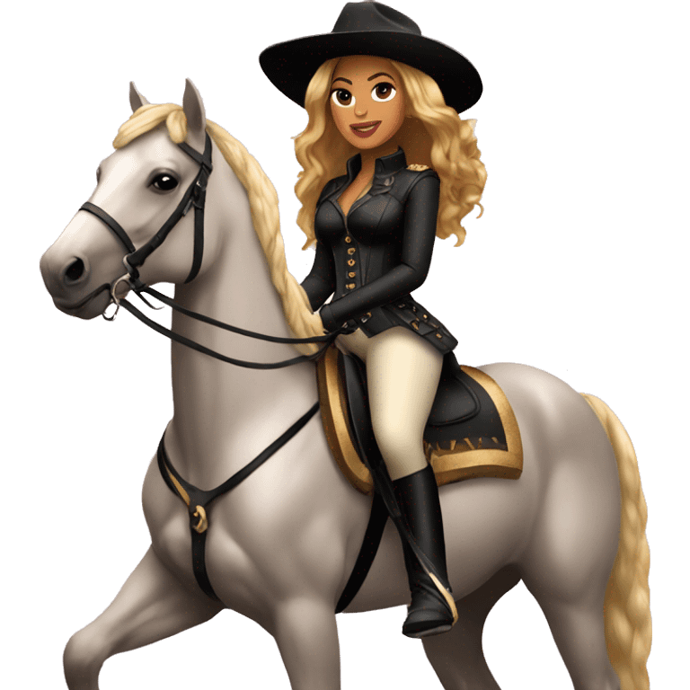 beyonce on horse emoji