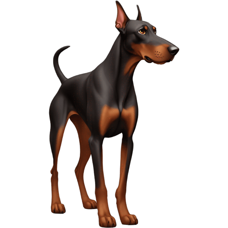 red Doberman  emoji