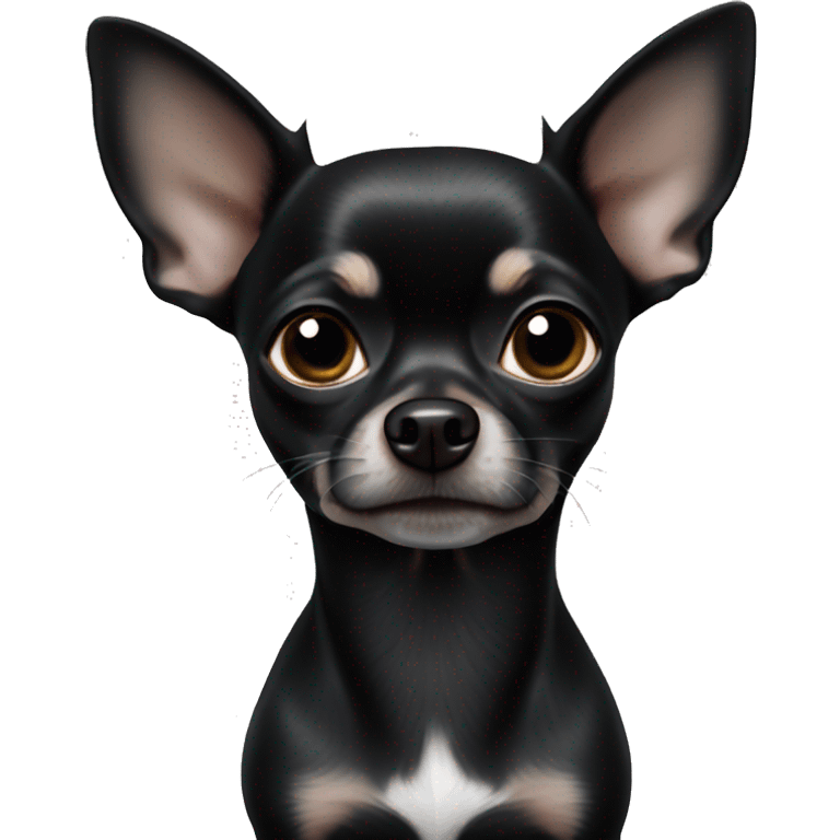 solid black chihuahua emoji