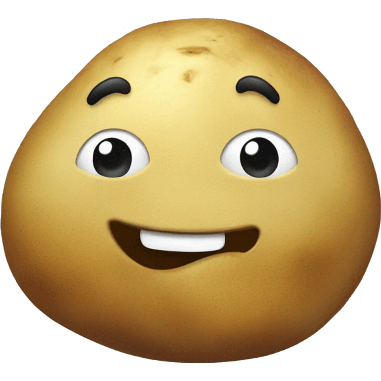 Happy potato emoji