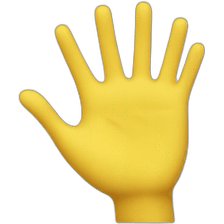 Yellow face hand to head emoji