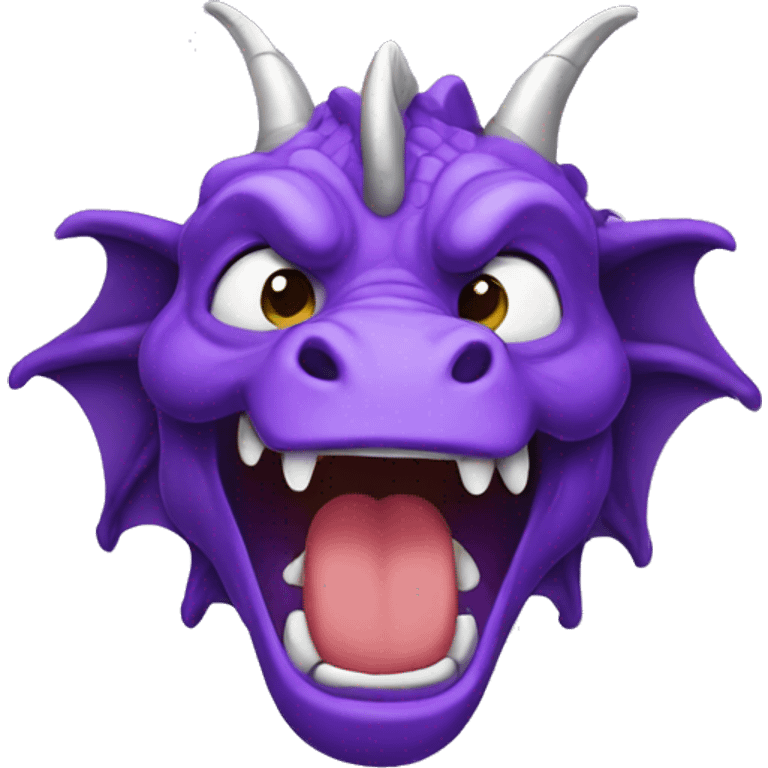 Crying purple dragon emoji