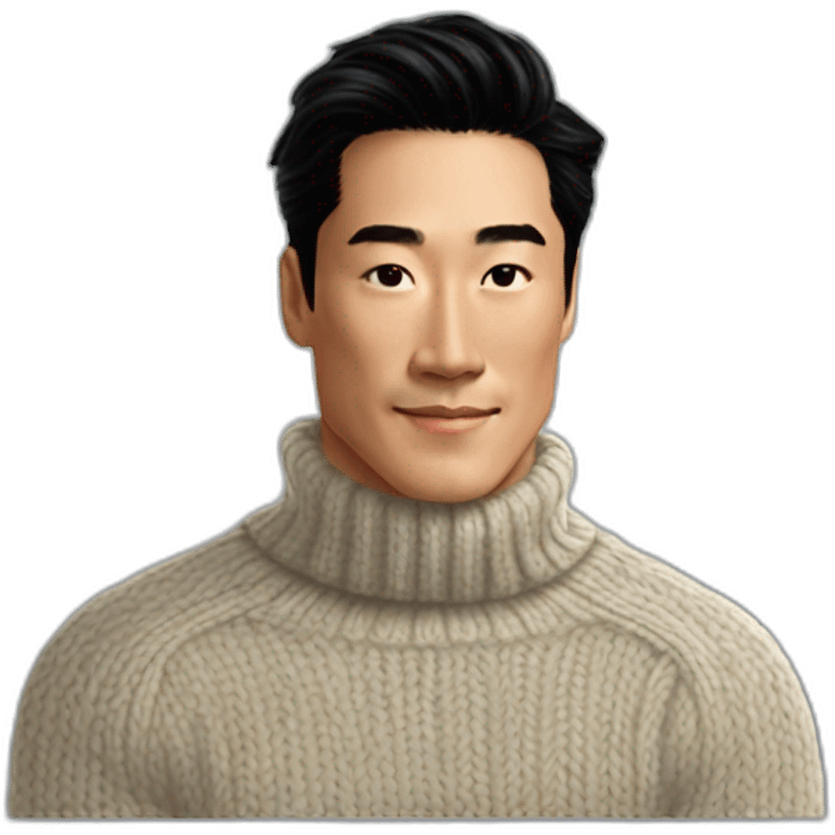 Daniel henney turtleneck sweater cosy emoji