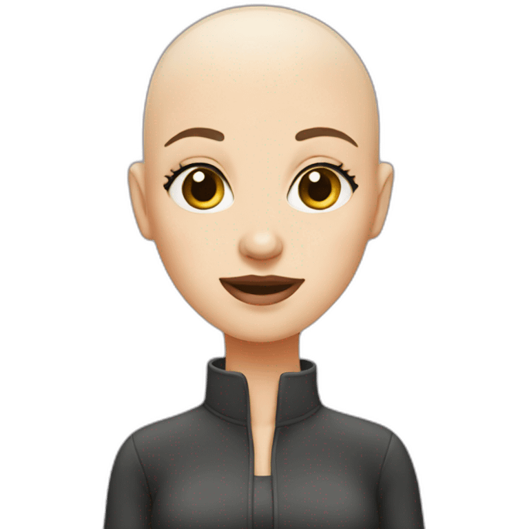 Bald girl  emoji