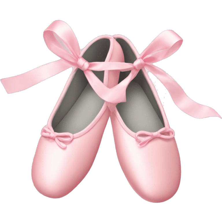 light pink christmas ballet shoes emoji