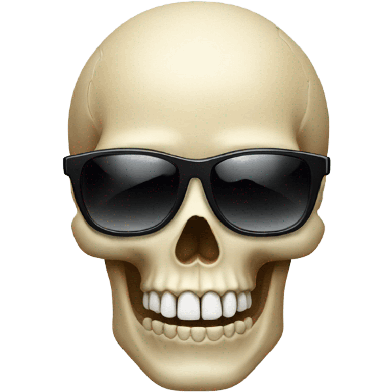 Skull with sunglasses emoji