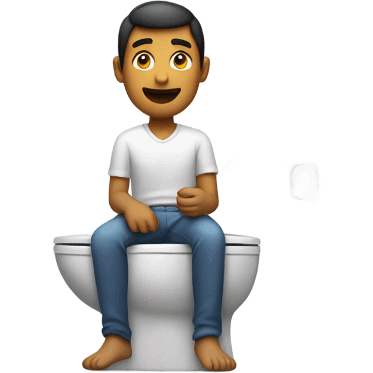 Man inside the toilet emoji