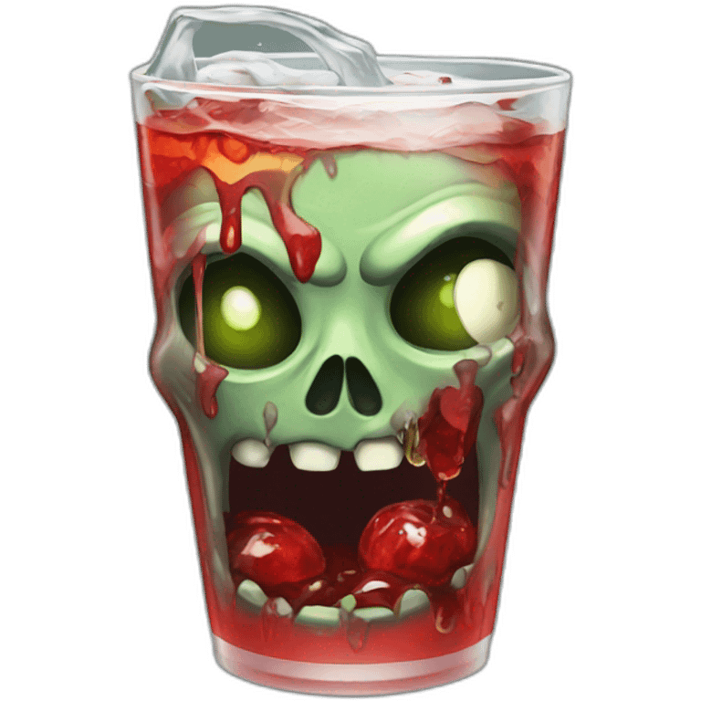 Zombie drink coca emoji