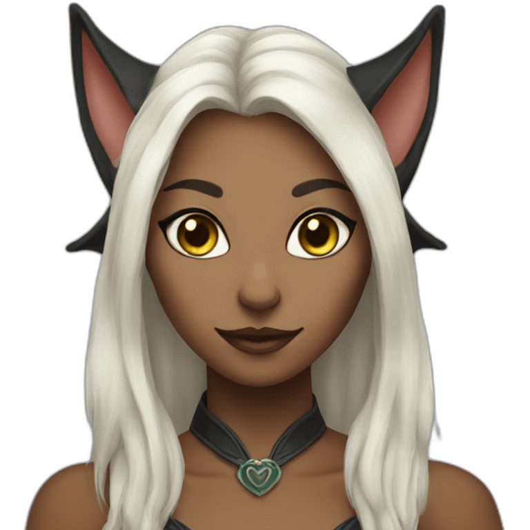 elven female black cat emoji