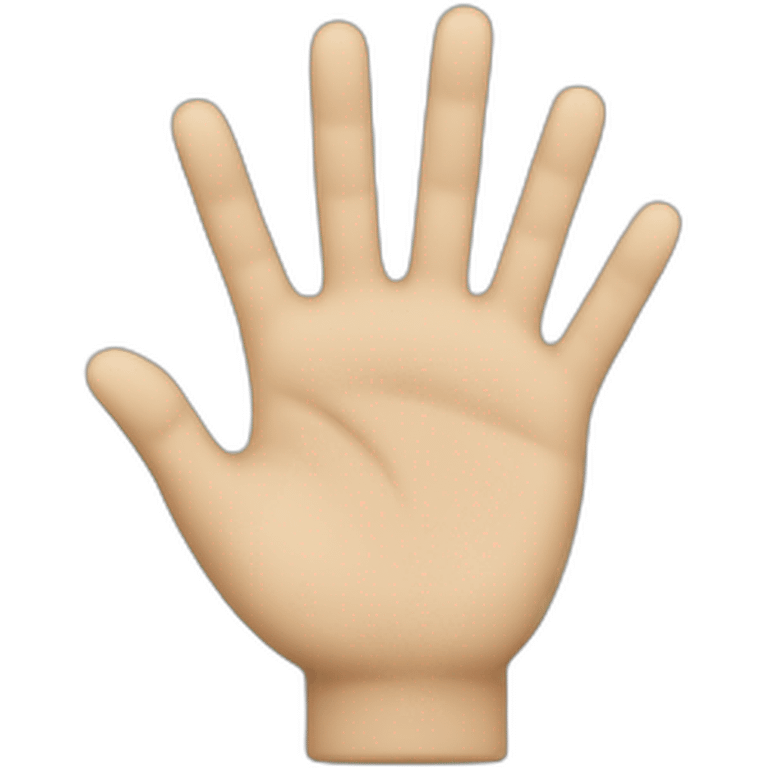 Hand with a token  emoji