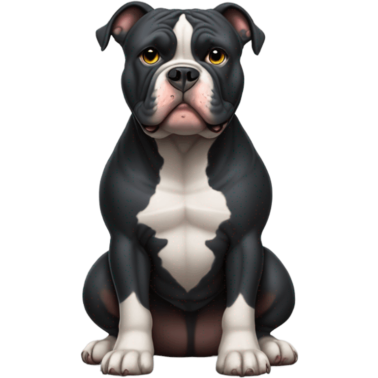 black american bully with blunt emoji