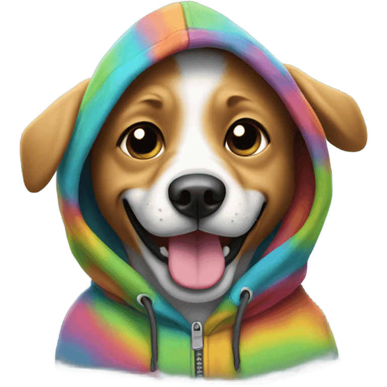 Dog in hoodie emoji