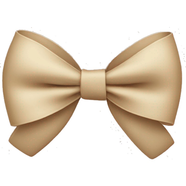 Beige bow emoji