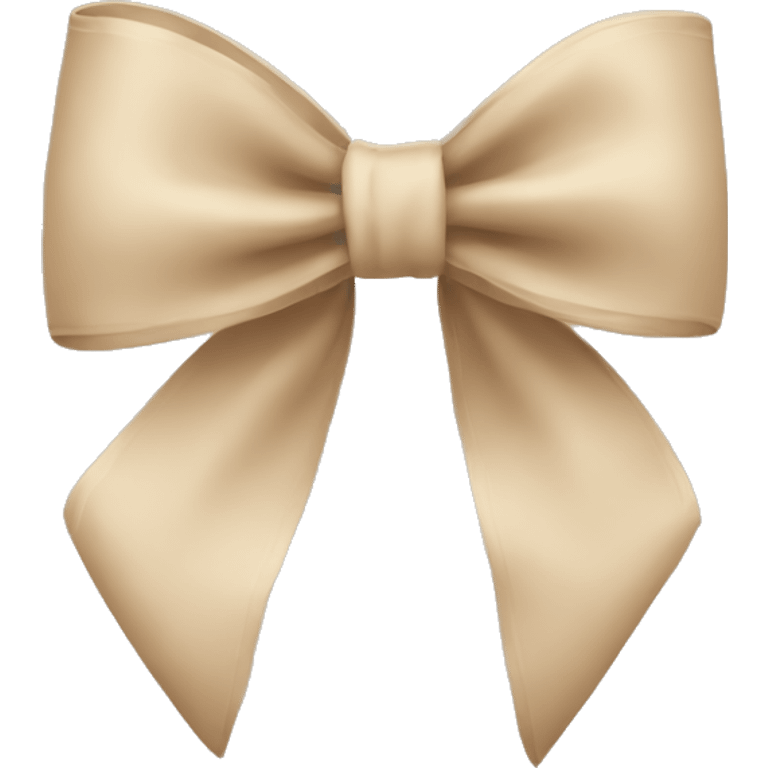 Beige bow emoji