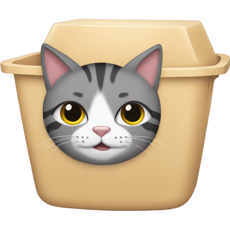 Cat litter box emoji