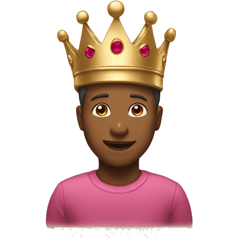 A pretty gold crown that says STAFF emoji