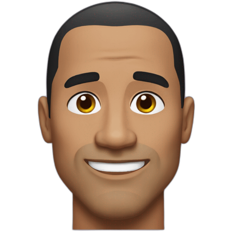 dwayne the rock johnson with one eyebrow up emoji