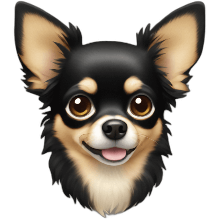 a black and beige hairy chihuahua emoji