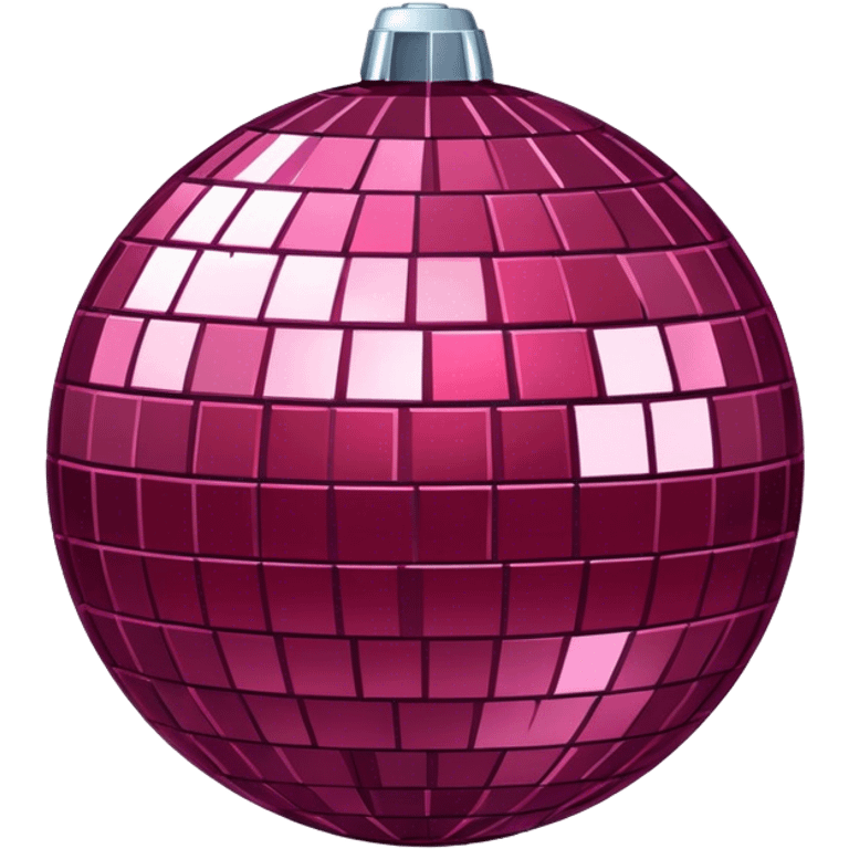 Disco Ball burgundy color emoji