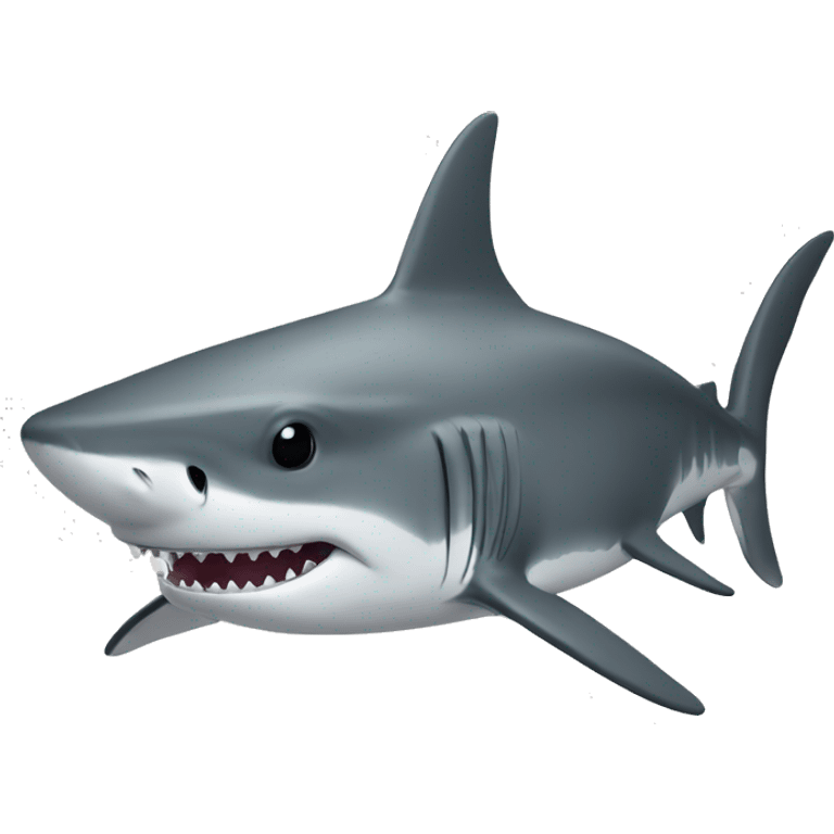 requin sans couleur emoji