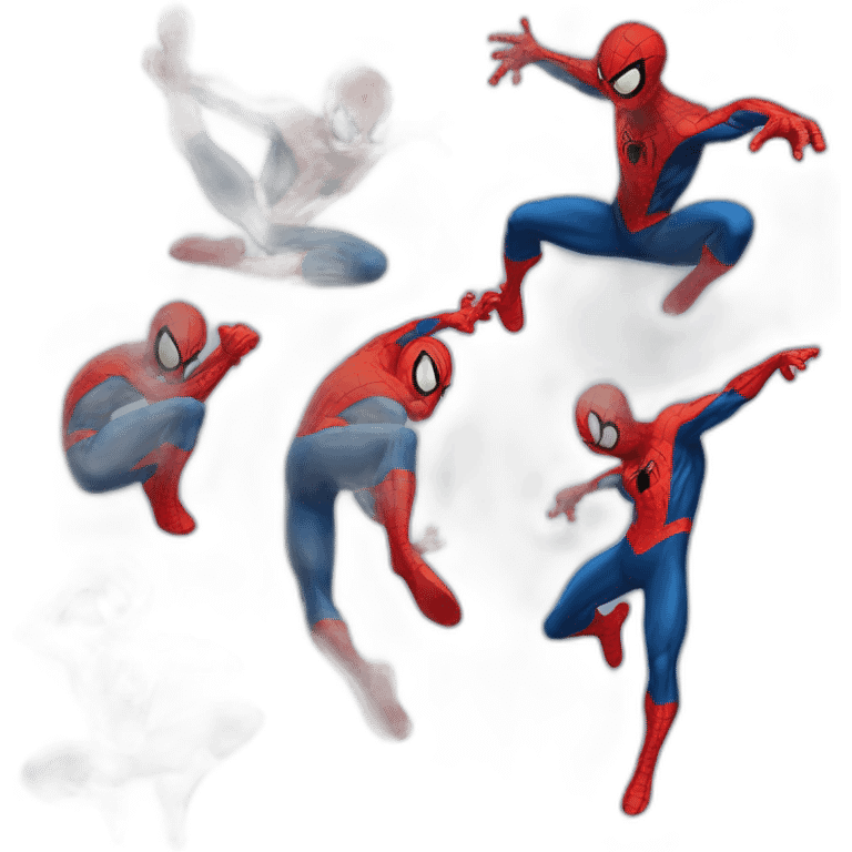 Spider man qui fait un dab emoji