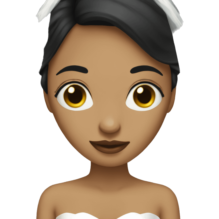 Bride with black veil  emoji