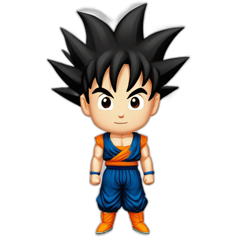 Emoji de goku Niño montado en su nube  emoji