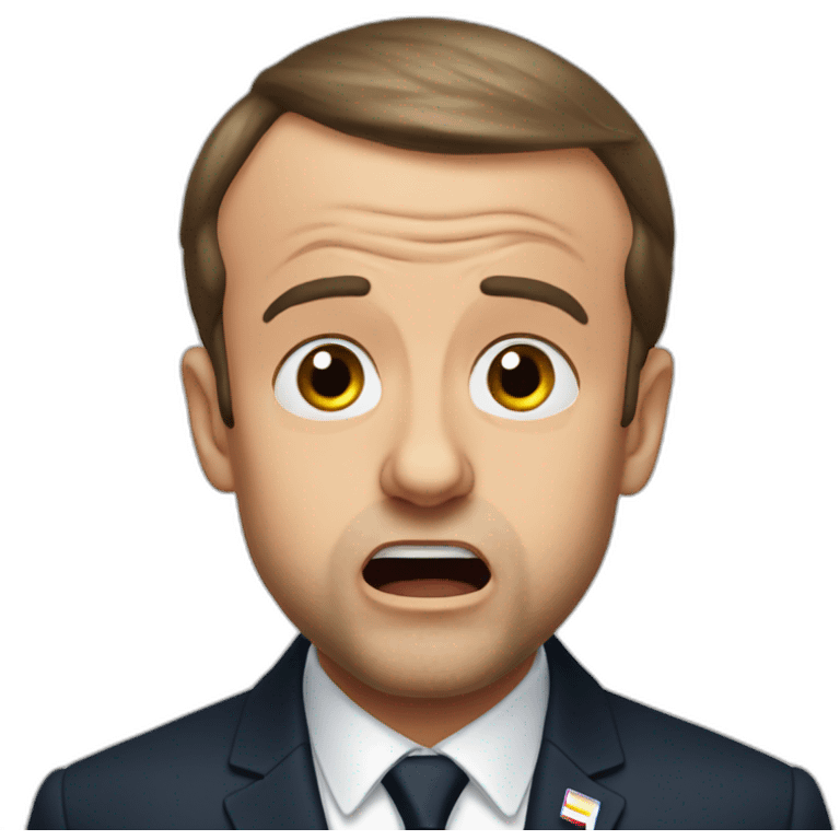 Emmanuel macron cry emoji