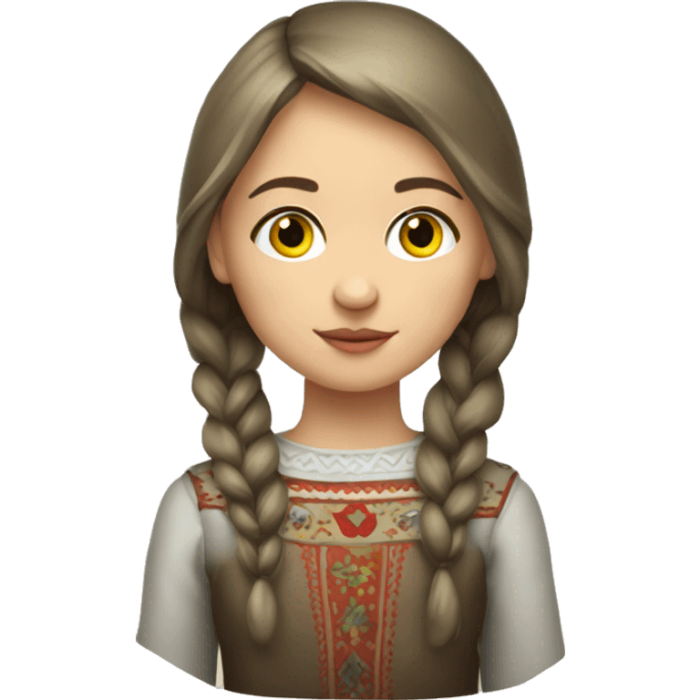 Slavic Russian girl  emoji