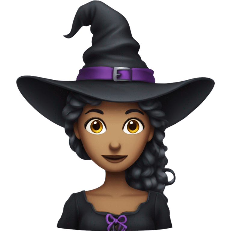 pretty witch lady emoji