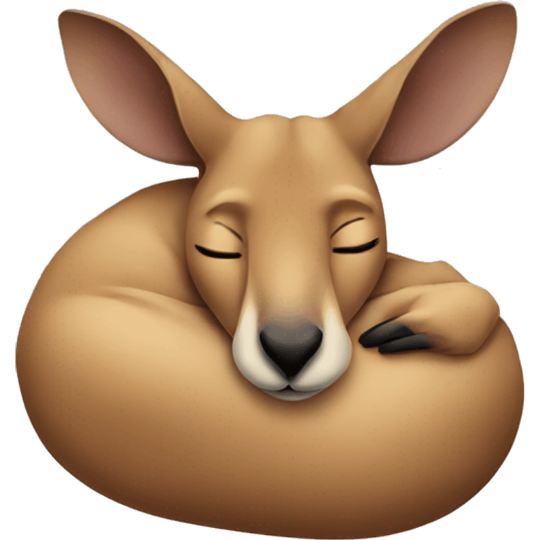 Kangaroo sleeping emoji