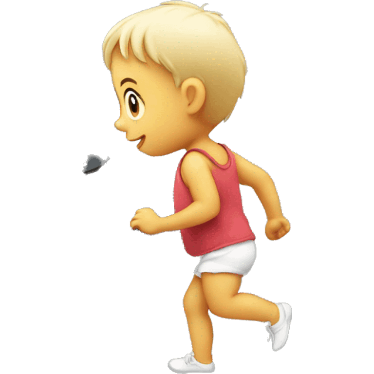 baby walking on treadmill emoji