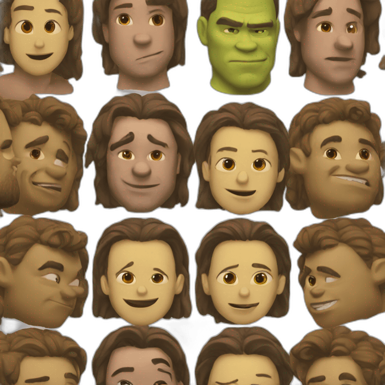 alen and shrek emoji