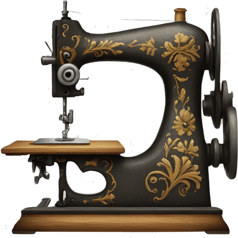 An old sewing machine emoji