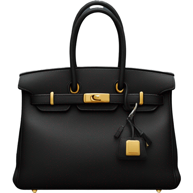 Black birkin bag emoji