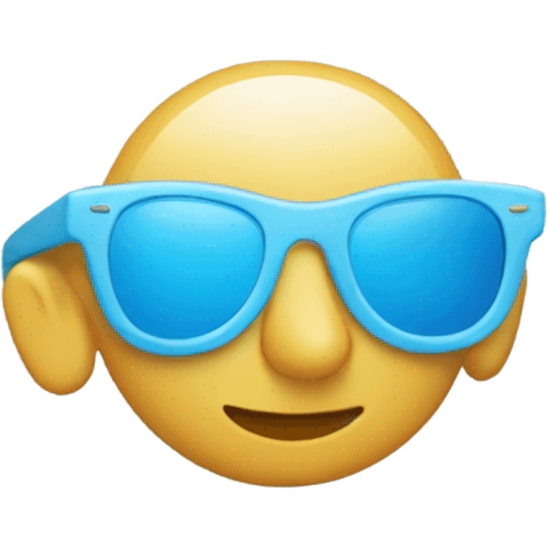 Light blue sunglasses emoji