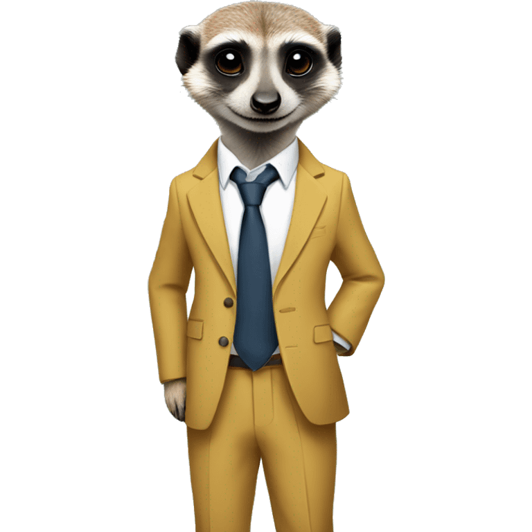 Meerkat in a suit emoji