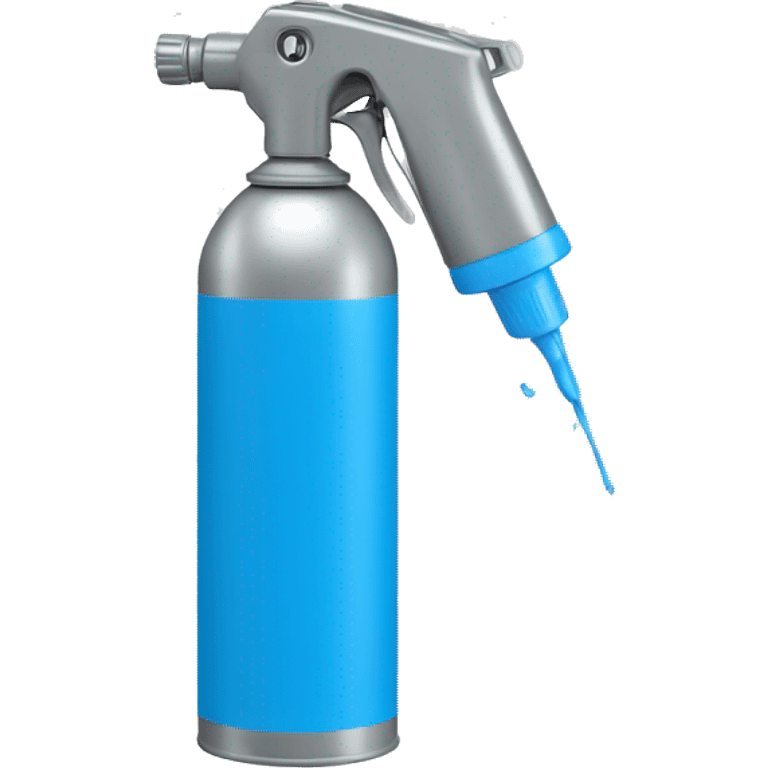 spray can color  blue with a regular small spray nozzle emoji