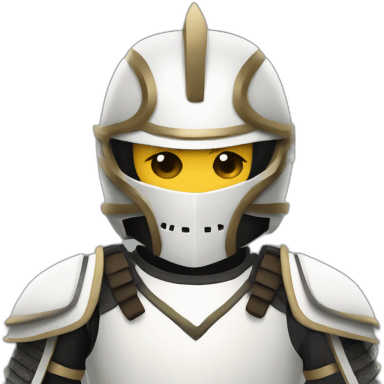 white armor samurai emoji