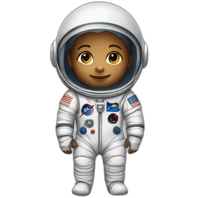 newborn in astronaut costume emoji